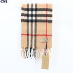 버** 체크 캐시미어 스카프 베이지 키즈용