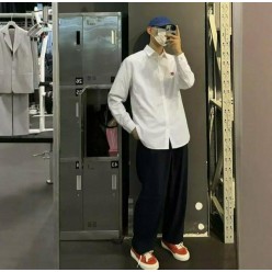 휴* 메이드 하트로고 옥스포드 셔츠