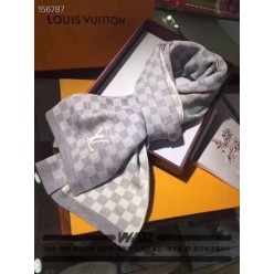 루* 다미에 로고 그레이 머플러