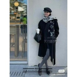 루* 모노그램 양면 머플러