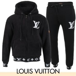 루* 로고 자수 시보리 양털 셋업 기모 원단