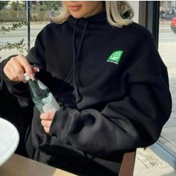 발**** 그린로고 후드티