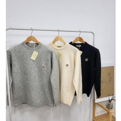 메* 마르지엘라 폭스헤드 울캐시미어 라운드 니트