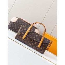 루* 다미에 에벤 캔버스 말제르브 탑핸들 토트백