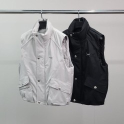 메* 마르지엘라 덕다운 엠보로고 패딩 조끼