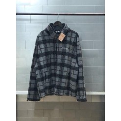 미*** 체크 플리스 집업 자켓