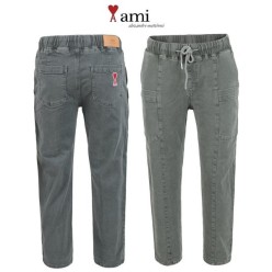 아* 안기모 앞포켓 밴딩 배기 팬츠