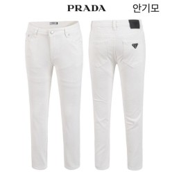 프** 안기모 화이트 슬림 일자 베이직 팬츠