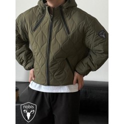 노** 립스탑 경량패딩