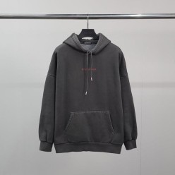 발**** 레드레터링 피그먼트 기모 후드티