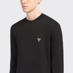 프** 밀라노 로고 니트