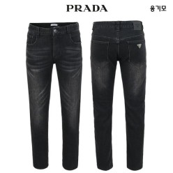 프** 융기모 블랙 스판 워싱 데님