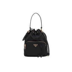 프** 고급 패브릭 스몰버킷백