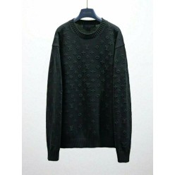 루* 전판 자수로고 니트