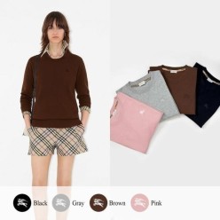 버** 기마 자수 크루넥 니트 (여성)