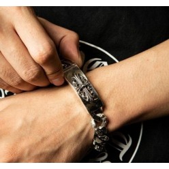 크* 팬시 ID 플로랄 팔찌