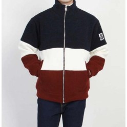 감마블루 3단배색 차이나 집업