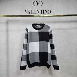 발*** 멀티 체크 라운드 니트