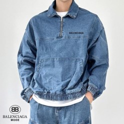 발**** 워싱 스판 데님 자켓