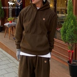 메* 키츠네 코듀로이 후드셋업