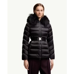 수입 여성 Cupidone 후드 시어링 트리밍 다운재킷