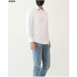 톰* 남성 베이직 카라 라인 포플린 셔츠