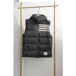 톰* 폴리 트윌 사선 탈부착 후디 다운 베스트