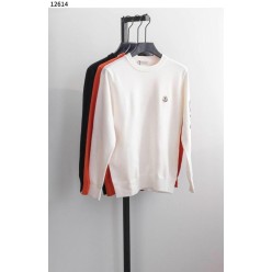 남성 라운드 팔 로고 스웨터