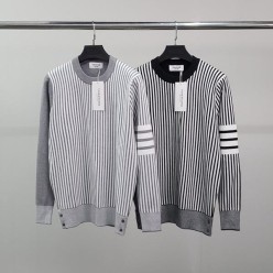 톰* 사선완장 스트라이프 울 니트