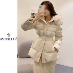 폭스퍼 후드 숏 패딩