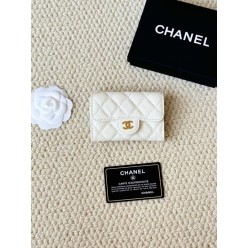 샤* 캐비어 금장 카드지갑