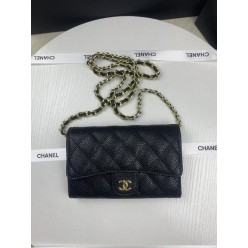 샤* 캐비어 금장 체인