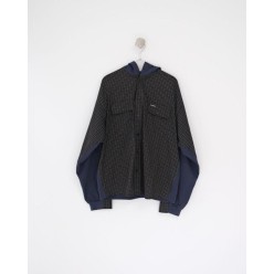 발**** 25 하이브리드 체크 포켓 후드 셔츠  수입