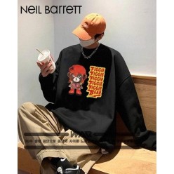 닐** 캐릭터 지글 디자인 밍크양기모 티셔츠