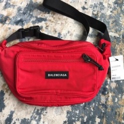 발**** 익스플로러 블랙 캔버스 힙색 범백 벨트백