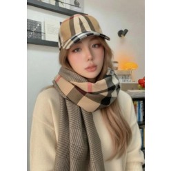 버** 자이언트 체크 코튼 볼캡 수입