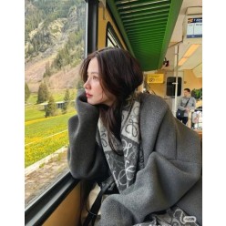 로** 아나그램 체크보드 울캐시 머플러수입최고급