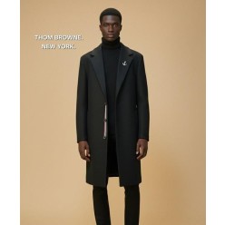 톰* 럭셔리 라인 삼선 시그니쳐 롱코트