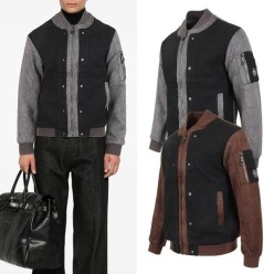 필* 스틸 니트 레이어드 자켓