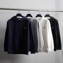 아** 그레이와펜 코튼 후드티