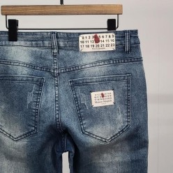 메* 마르지엘라 넘버 탭 워싱 청바지