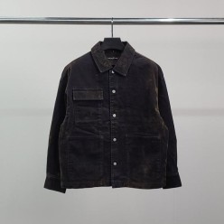 발**** 로고자수 빈티지 데님 자켓