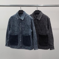 발**** 로고자수 빅포켓 데님 자켓