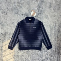 미*** 25 스트라이프 지퍼 폴로 셔츠  수입 프리미엄