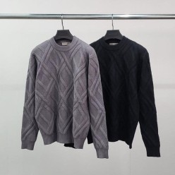 보** 엠보라인 캐시미어 울 니트