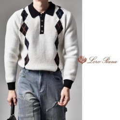 로* 피아나 아가일 카라 니트