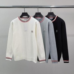 소매라인 라운드 니트