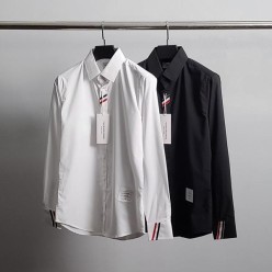 톰* 앞라인 소매삼선 셔츠