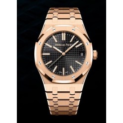 오**피게 로얄오크 블랙다이얼 핑크골드 금통15510 OR