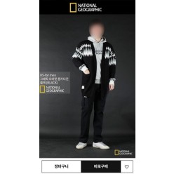 톰* 그래픽 오버핏 롱가디건